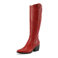 Womens Cowboy Boots (Red)