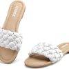 Braided Womens Sandals (White)